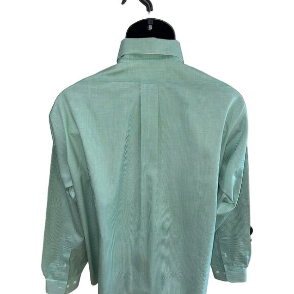 Brooks Brothers Mens Green Non-Iron Dress Shirt 15.5 34/35 Button-Down Long Slee - Picture 4 of 9